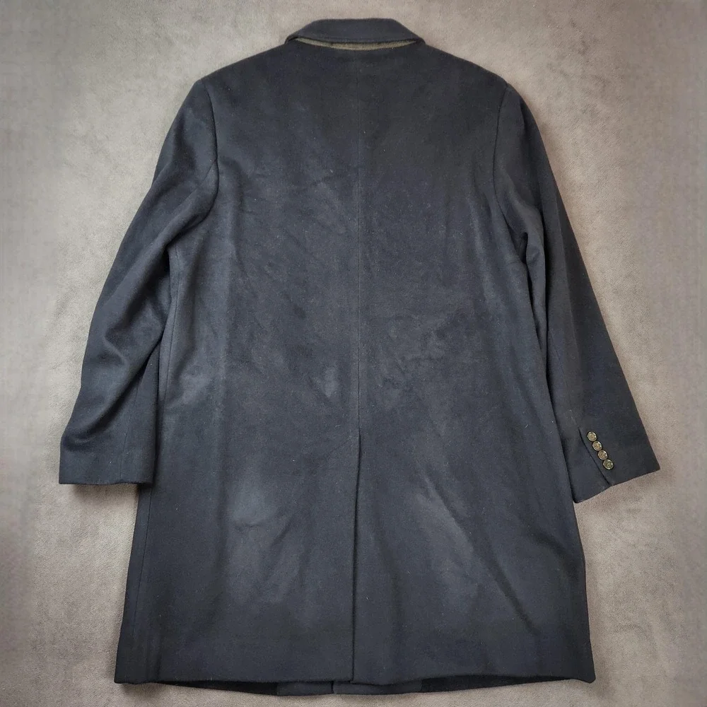 J.Crew Ludlow Coat Mens 44R Blue Wool Cashmere Topcoat Italian Fabric 3 Button‎